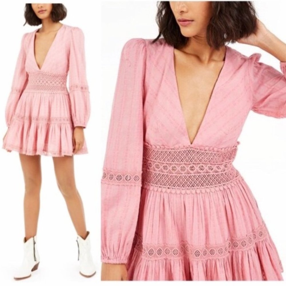 Free People THE DELIGHTFUL MINI DRESS - Picture 1 of 9